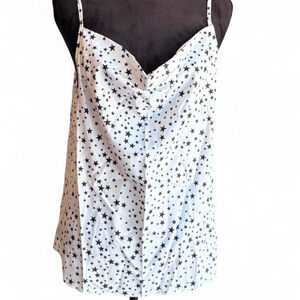 Starry Black and White Women's Top